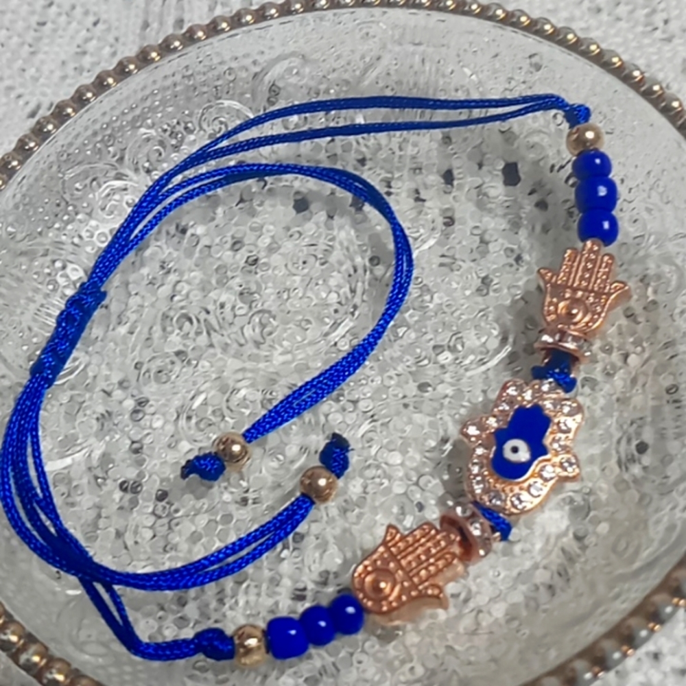 Adjustable Hand of fatima Bracelet